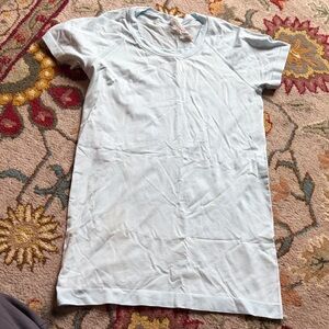 lululemon athletica Light Blue Short Sleeve Tee